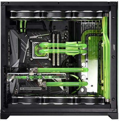 Корпус LIAN-LI PC-O11 Dynamic Razer Edition, черный, EATX, Без БП (G99.O11DX.40)