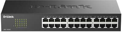 Коммутатор D-Link  Неуправляемый коммутатор с 24 портами 10/100Base-TX