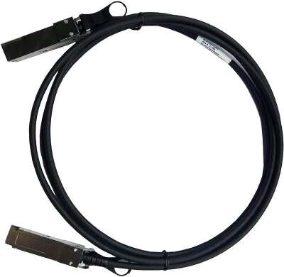 Кабель D-Link DEM-CB300QXS/C1A Пассивный кабель 40G QSFP+ длиной 3 м с 2 разъемами QSFP+ для прямого подключения коммутаторов DXS-3600 и DXS-3610