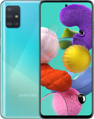 Смартфон Samsung SM-A515F Galaxy A51 64Гб Dual Sim LTE, Синий (SM-A515FZBMSER)