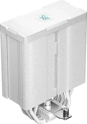 Устройство охлаждения(кулер) Deepcool AG500 Digital ARGB Soc-AM5/AM4/1200/1700/1851 белый 4-pin 29.4dB Al+Cu LCD 240W 845gr Ret (R-AG500-WHADMN-G-1)