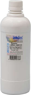 Чернила InkTec (E0017) для Epson L800/L1800 (T6731/ T6741), Bk, 0,5 л.