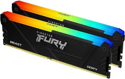 Память DDR4 2x16GB 3600MHz Kingston KF436C18BB2AK2/32 Fury Beast RGB RTL Gaming PC4-28800 CL18 DIMM 288-pin 1.35В dual rank с радиатором Ret