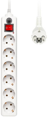 Сетевой фильтр Buro 600SH-5-W 6 розеток 5м, белый