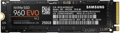 Накопитель SSD M.2 PCI-E x4 250GB Samsung 960 EVO (MZ-V6E250BW)