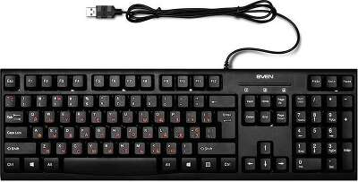 Повреждение упаковки Клавиатура SVEN KB-S300 чёрная (104кл.)