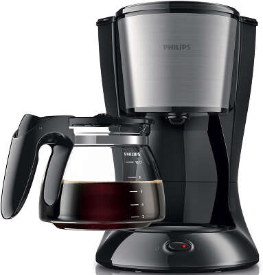 Кофеварка капельная Philips HD7462/20 1000Вт черный/серебристый