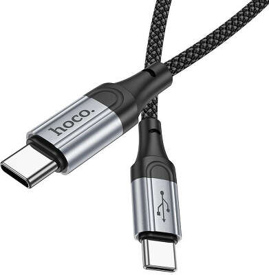 Кабель Hoco X102 Fresh USB (m)-USB Type-C (m) 1м, в оплетке, 3A, черный
