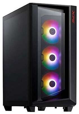 Корпус XPG CRUISER Black [CRUISERST-BKCWW] (Midi-Tower, черный, TG, 120mm ARGB fan*3)