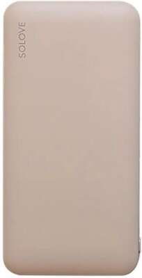 Мобильный аккумулятор Solove 001M+ 10000mAh QC3.0 10.5W 2.1A 2xUSB-A розовый (001M+ PINK RUS)