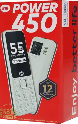 Мобильный телефон Itel P450 серый моноблок 2Sim 2.4" 240x320 0.08Mpix GSM900/1800 FM microSD max32Gb