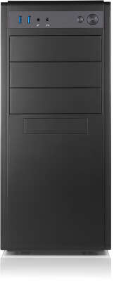 Корпус без блока питания/ Case Foxline FL-886 ATX case, black, w/o PSU, w/2xUSB3.0, w/o pwrcord, w/o FAN