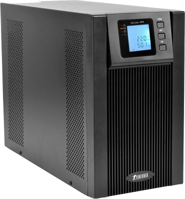 ИБП POWERMAN Online 2000, LCD, двойного преобразования, 2000ВА, 1800Вт, 8 штук IEC320 С13 с резервным питанием, USB, RS232, слот SNMP, разъем EPO, батарея 12В 9Ач 4 шт., 1 кабель для нагрузки C13/C14, 191 х 337 х 460 мм., 19.64 кг./ UPS POWERMAN Online 20