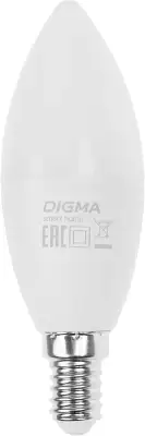 Умная лампа Digma DiLight F1 E14 5Вт 470lm Wi-Fi (DLF1E14)