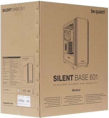 Корпус be quiet! SILENT BASE 601 WINDOW SILVER, черный/серебристый, EATX, Без БП (BGW27)