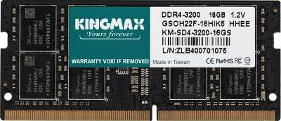 Модуль памяти DDR4 SODIMM 16Gb DDR3200 Kingmax (KM-SD4-3200-16GS)