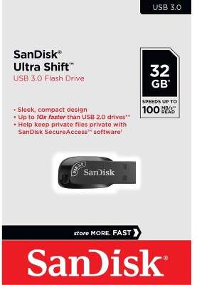 Модуль памяти USB3.0 Sandisk Ultra Shift 32 Гб [SDCZ410A-032G-F46]