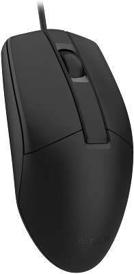 Мышь A4Tech OP-330 черный оптическая 1200dpi USB 3but (OP-330 (BLACK))