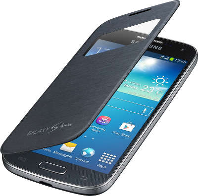 Чехол - книжка Samsung S-View для GT-I9192 Galaxy S4 mini, Black (EF-CI919BBEGRU)