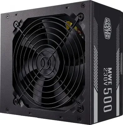 Блок питания Cooler Master ATX 500W MWE White V2 80+ (20+4pin) APFC 120mm fan 6xSATA RTL