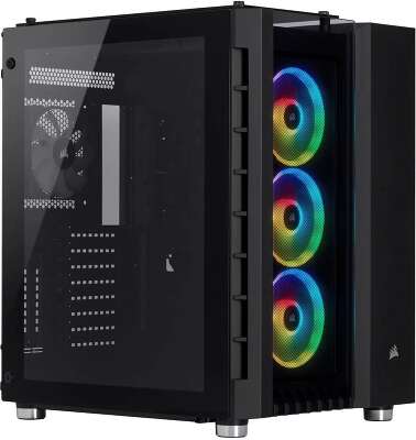 Корпус Corsair Crystal, черный, ATX, Без БП (CC-9011168-WW)