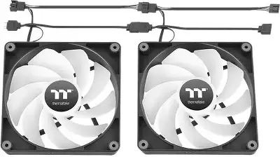 Вентилятор для корпуса Thermaltake CT120 Sync Reverse ARGB 120х120x25 черный 4-pin 31.2дБ (упак.:2шт) (CL-F173-PL12SW-A) Ret