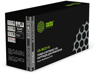 Картридж лазерный Cactus CS-WC3119 013R00625 черный (3000стр.) для Xerox WorkCentre 3119