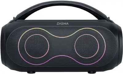 Колонка порт. Digma D-PS1532 черный 60W 2.0 BT 10м 3600mAh (PS1532B)