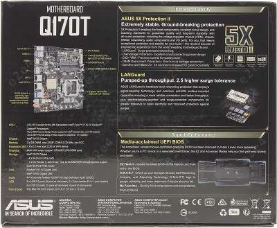 Материнская плата thin mini-ITX LGA1151 ASUS Q170T
