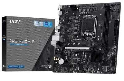 Материнская плата H610 S1700 MATX PRO H610M-B MSI