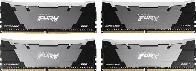 Память DDR4 4x16GB 3600MHz Kingston KF436C16RB12AK4/64 Fury Renegade RGB RTL Gaming PC4-28800 CL16 DIMM 288-pin 1.35В kit dual rank с радиатором Ret