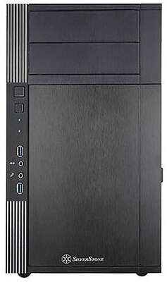 Корпус SilverStone PS07, черный, mATX, Без БП (SST-PS07B-C186)