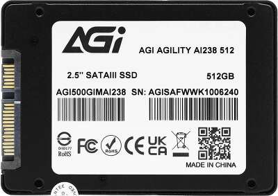 Твердотельный накопитель SSD AGI AI238 AGI500GIMAI238-CB SSD 2.5