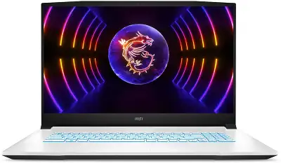 Ноутбук MSI Sword 17 A12VE-808XRU Core i5 12450H 16Gb SSD512Gb NVIDIA GeForce RTX4050 6Gb 17.3" IPS FHD (1920x1080) FreeDOS white WiFi BT Cam (9S7-17L522-808)