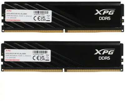 Набор памяти DDR5 DIMM 2*16384Mb DDR5600 ADATA XPG LANCER Blade Black (AX5U5600C4616G-DTLABBK)