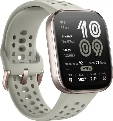 Смарт-часы Amazfit Bip 6 A2435 1.97" TFT корп.серый рем.серый разм.брасл.:130-195 мм (1747007)