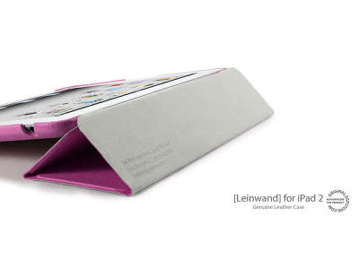 Кожаный чехол SGP Leather Case Leinwand для iPad 2, розовый [SGP07826]