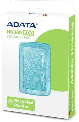 Внешний жесткий диск 2Tb [AHC300E-2TU31-CGN] (HDD) ADATA HC300 ECO