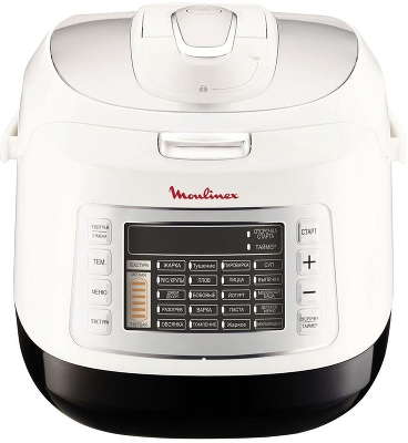 Мультиварка-скороварка Moulinex CE503132 белый/черный