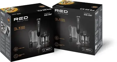 Блендер стационарный Red Solution RHB-2987 1200Вт черный/стальной