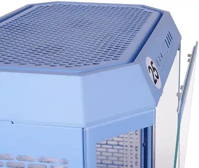 Корпус Thermaltake The Tower 600 Hydrangea голубой без БП ATX 13x120mm 9x140mm 4xUSB3.0 audio bott PSU
