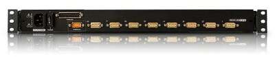 8-портовый KVM-переключатель с ЖК-дисплеем Slideaway/ATEN/ SINGLE RAIL 8P PS/2-USB LCDKVMP 17INCH