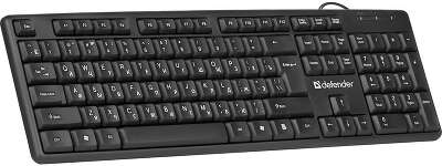 Defender Клавиатура  Element HB-520 Black USB [45522] {Проводная, 108кн.+ 3доп.}