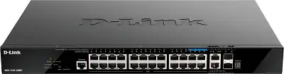 Коммутатор D-Link DGS-1520-28MP/A1A (L3) 24x1Гбит/с 2x10Гбит/с 4x2.5Гбит/с 2SFP+ 24PoE+ 370W управляемый