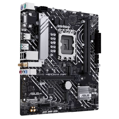 Материнская плата ASUS PRIME H610M-A WIFI, LGA1700, B610, 2*DDR5, 4*SATA, 2*M.2, 2*USB 3.2, 4*USB 2.0, 1*PCIx16, 1*PCIx1, HDMI+DP+D-Sub, mATX; 90MB1G00-M0EAY0