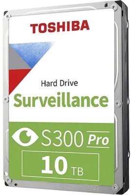 10TB Toshiba Surveillance S300 (HDWT31AUZSVA) {SATA 6.0Gb/s, 7200 rpm, 256Mb buffer, 3.5