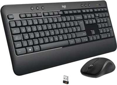920-008686 Logitech Клавиатура + мышь MK540 Advanced, USB, беспроводной, черный оригинальная заводская гравировка RU/LAT