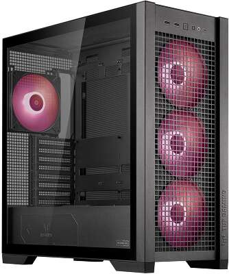 Корпус ASUS TUF GAMING GT302 TG ARGB BLACK (90DC00I0-B19000) GT302/ARGB FANS/BLK