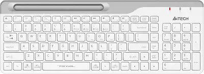 Клавиатура A4Tech Fstyler FBK25 белый/серый USB беспроводная BT/Radio slim Multimedia