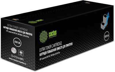 Картридж лазерный Cactus CS-CF531A-MPS CF531X голубой (2700стр.) для HP CLJ Pro M154a/M154nw/MFP M180n/M180nw/M181fw
